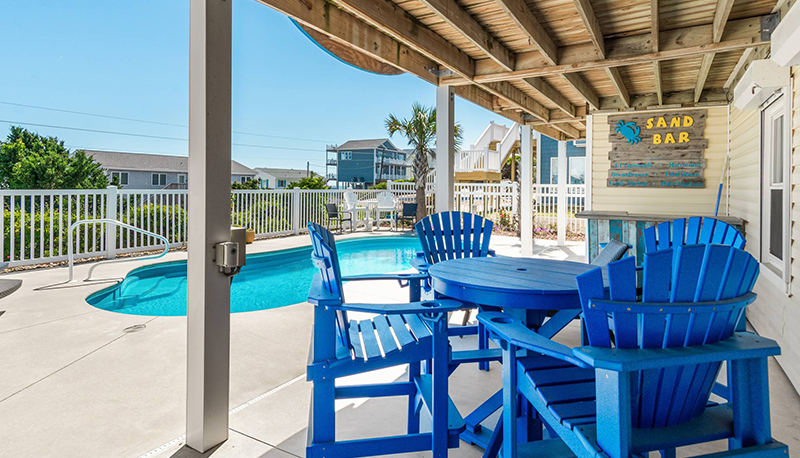 Wine Down pool area