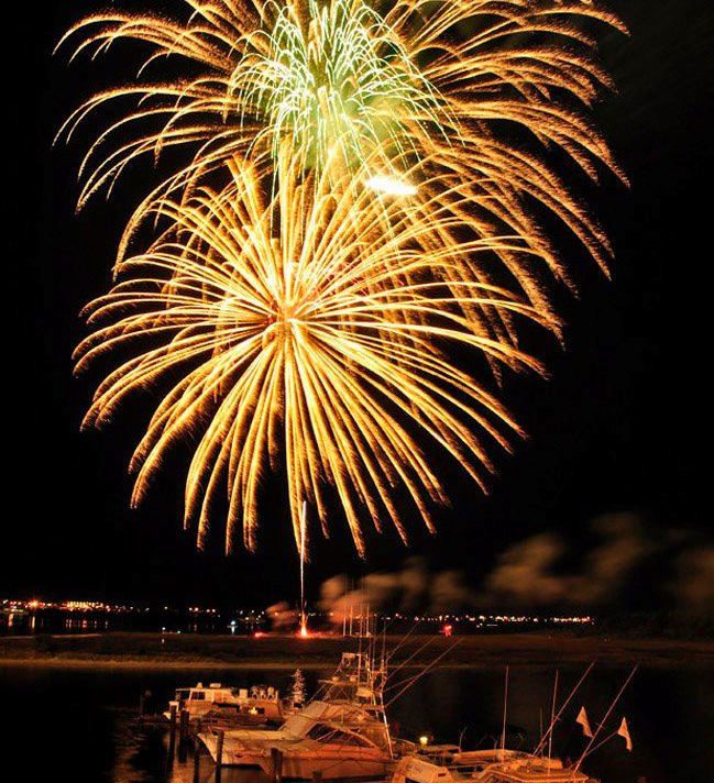 Fireworks at NC Seafood Festival in Morehead City, NC