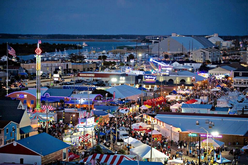 North Carolina Seafood Festival nighttime