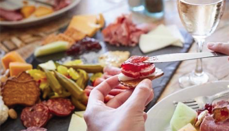 Charcuterie board in Emerald Isle.