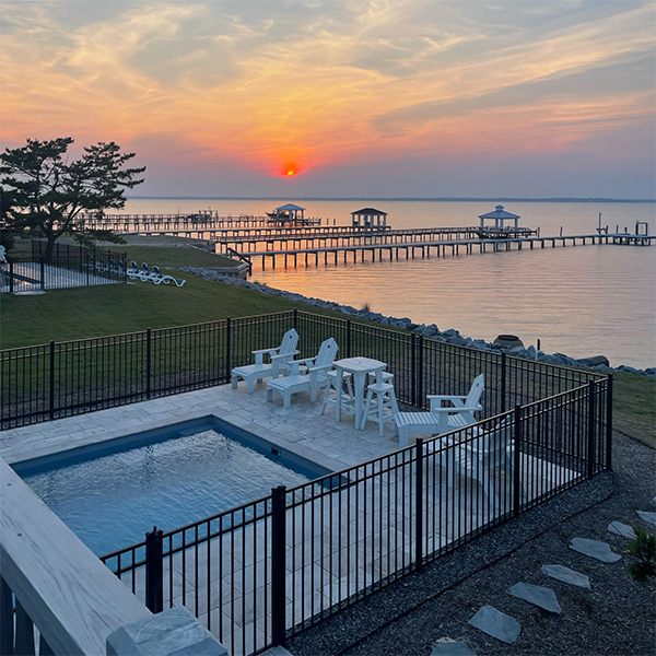 Fall sunset on Bogue Sound