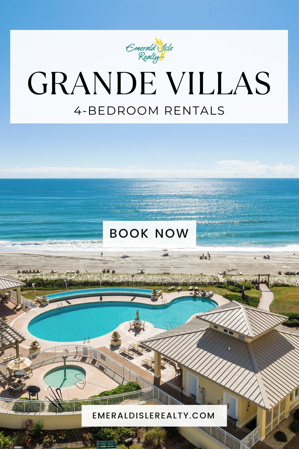 4BR Beach Rentals at Grande Villas Indian Beach, NC